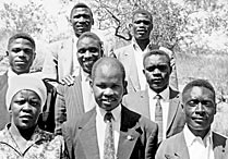 Members of the first Local Spiritual Assembly of Windhoek, Namibia in April 1965.