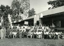Group photograph of the delegates at the first Bahá’í National Convention in Uganda, 1956.